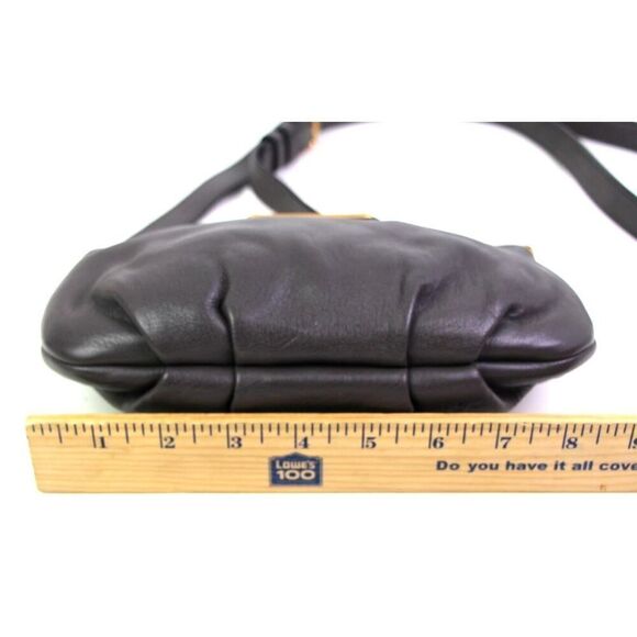 Marc by Marc Jacobs TAUPE BROWN REAL LEATHER X-BODY SHOULDER BAG CLUTCH PURSE - Picture 13 of 16